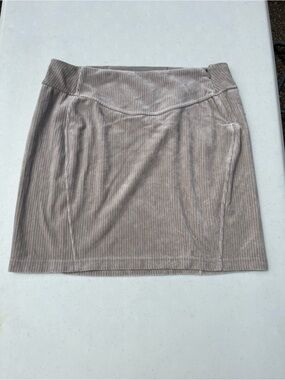 lululemon athletica Corduroy Mini Skirt in Taupe